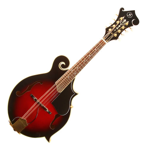 Greg Bennett MF2 F style mandolin wine red