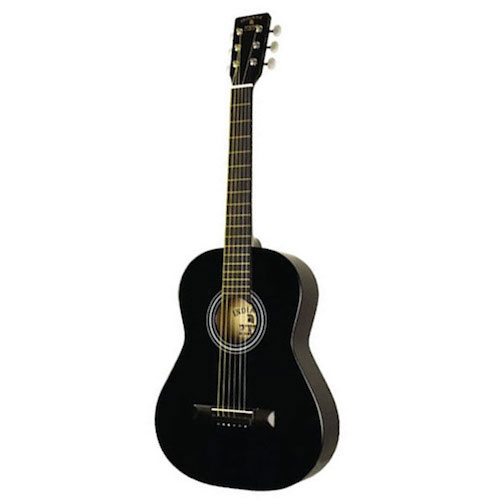 Indiana Pinto 3/4 size steel string black acoustic guitar